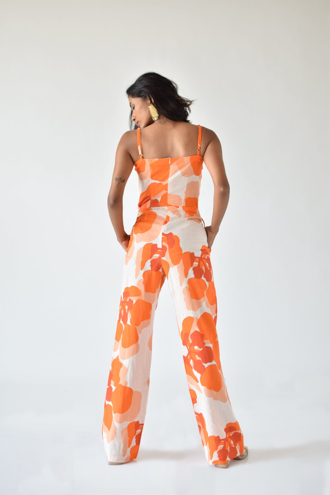 Liana Orange Jumpsuit