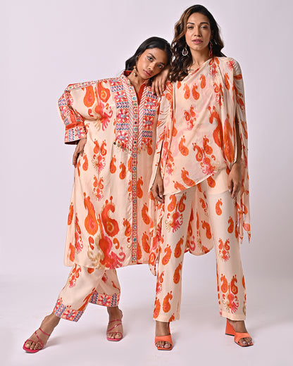 Peach Ikat Pant