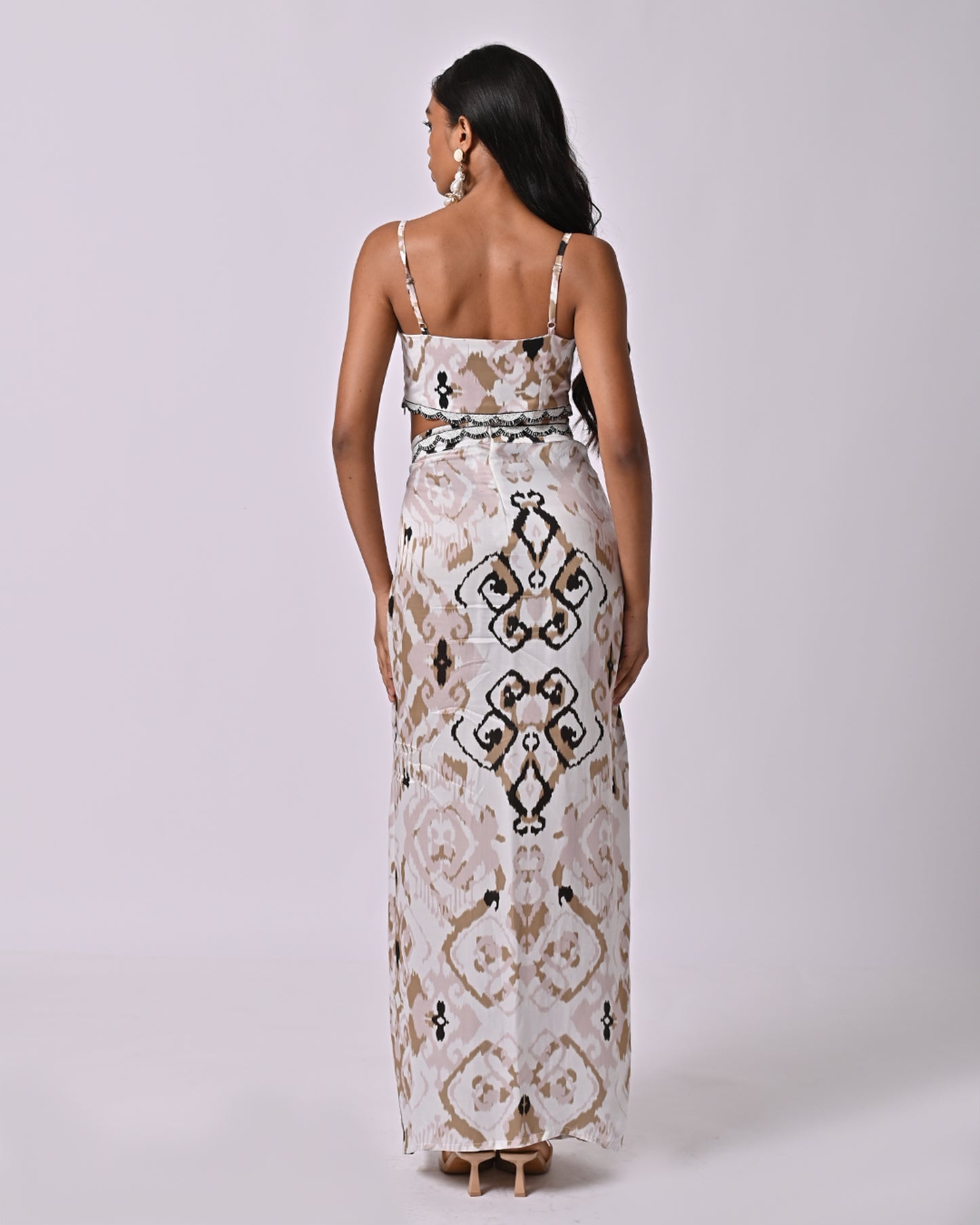 Monica Embroidered Long Skirt