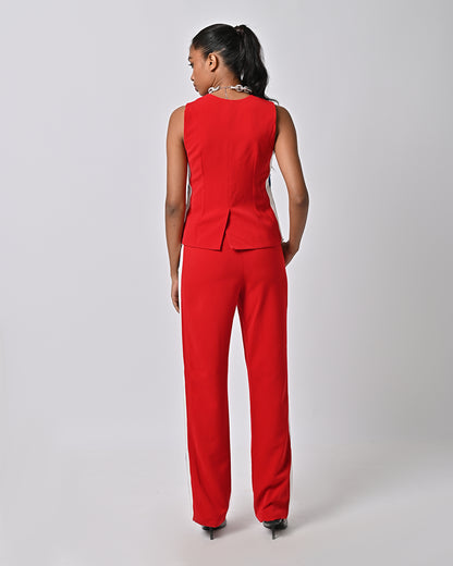 Isabel Red Waistcoat