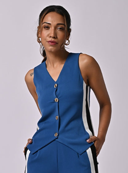 Isabel Blue Waistcoat