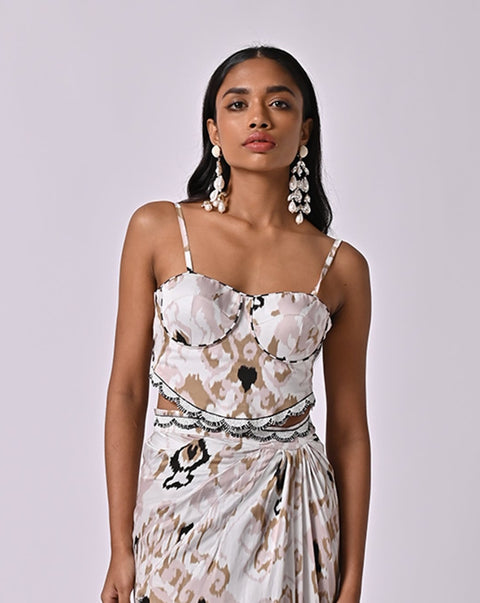 Monica Embroidered Corset Top