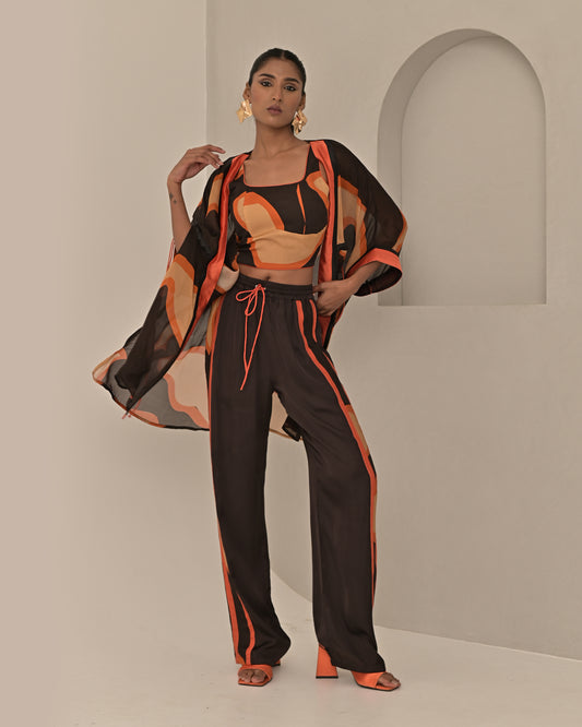 Orange Pop Cape Jacket