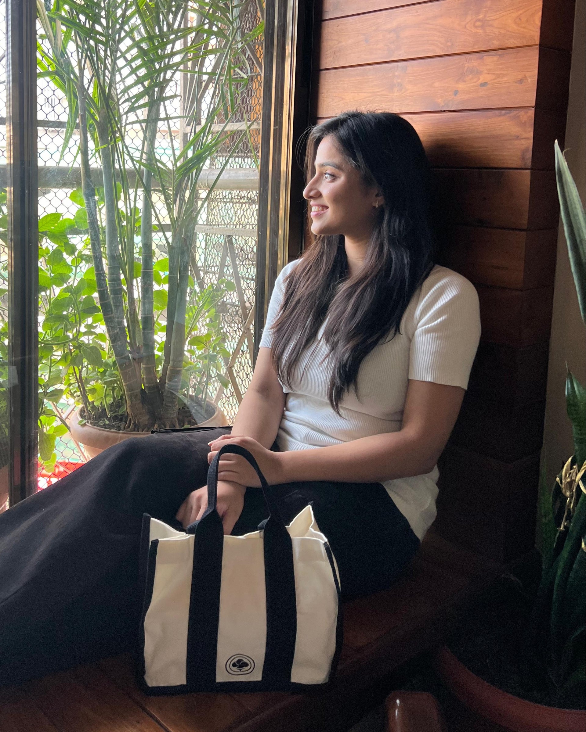 Missy X Gossy Mini Canvas Tote-ly Bag White - Main Image