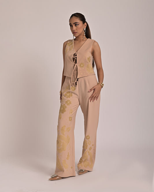 Clover Beige Co-ord Set