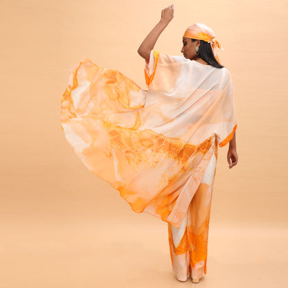 Orange Candy Cape - Abstract Print