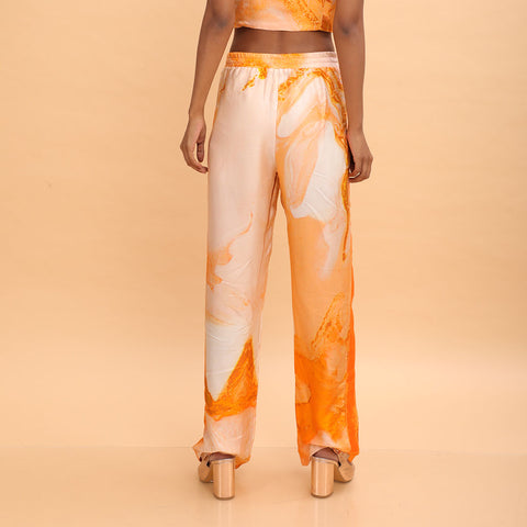 Orange Candy Pant - Abstract Print