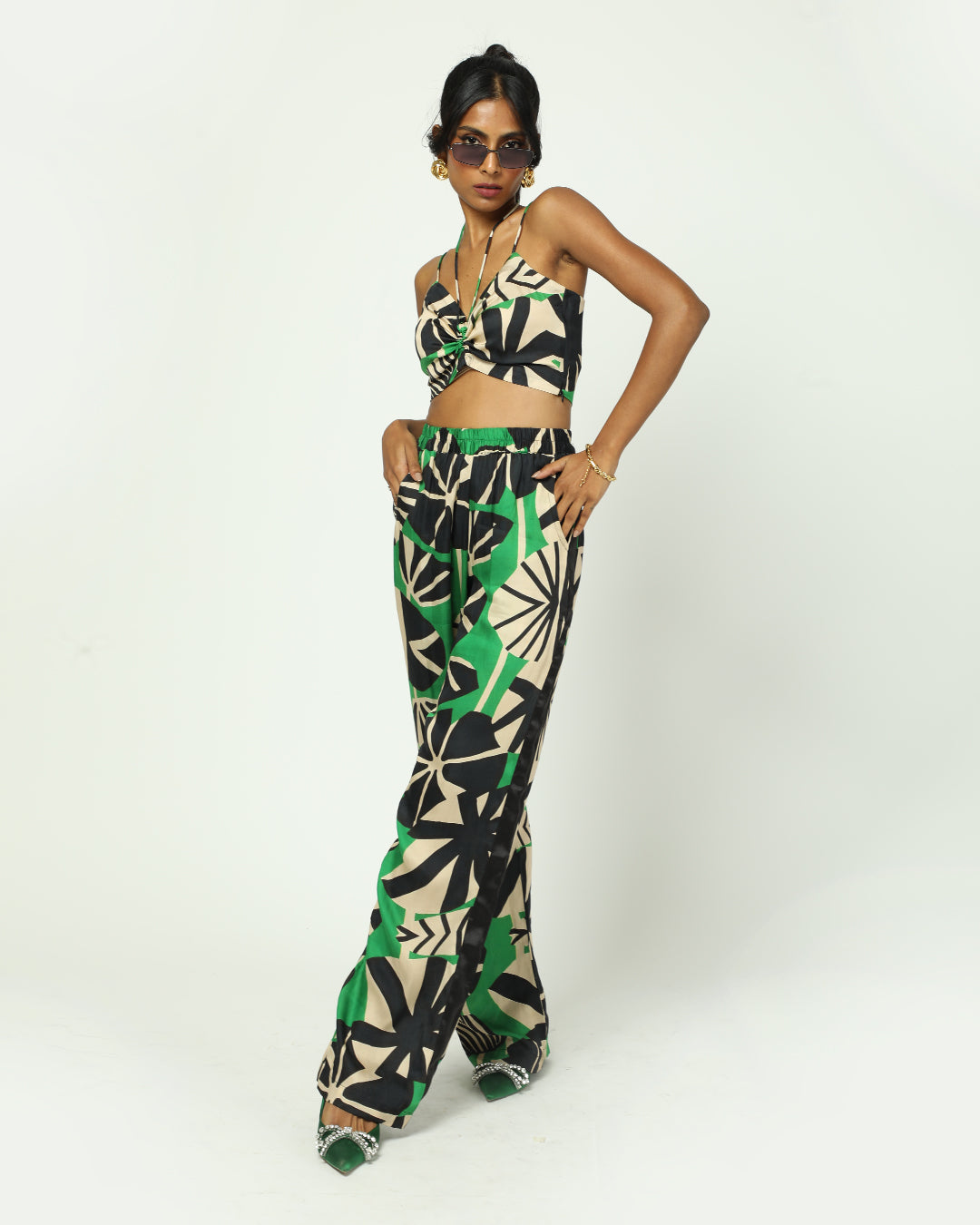 Kourteny Straight Pant - Abstract Print