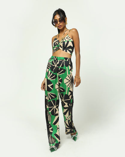 Kourteny Straight Pant - Abstract Print