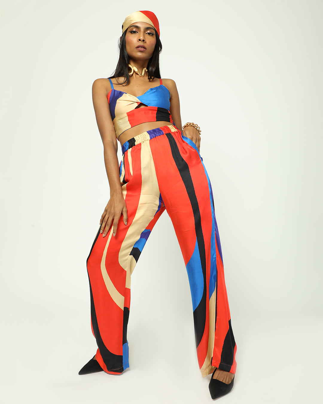 Nairobi Pants - Red Blue