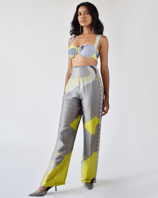 Grey Ivy Straight Pants